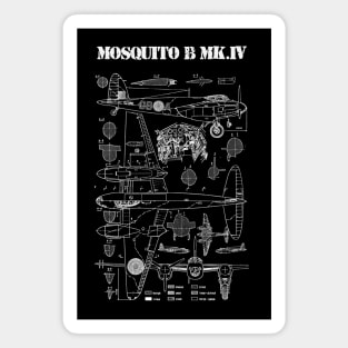 Mosquito B Mk.IV | World War 2 Plane Blueprint Magnet